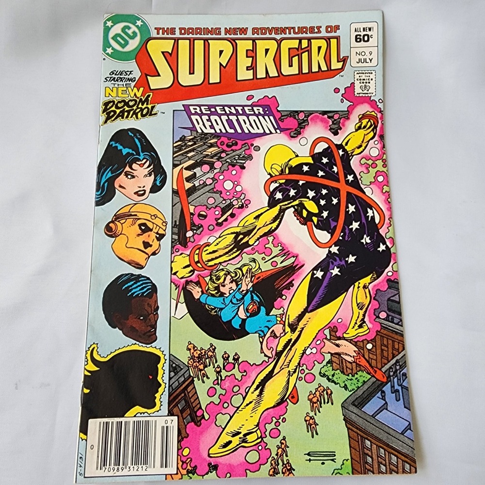 Supergirl Comic Book #9 July 1983 Doom Patrol Reactron DC Comics FN Silver Age